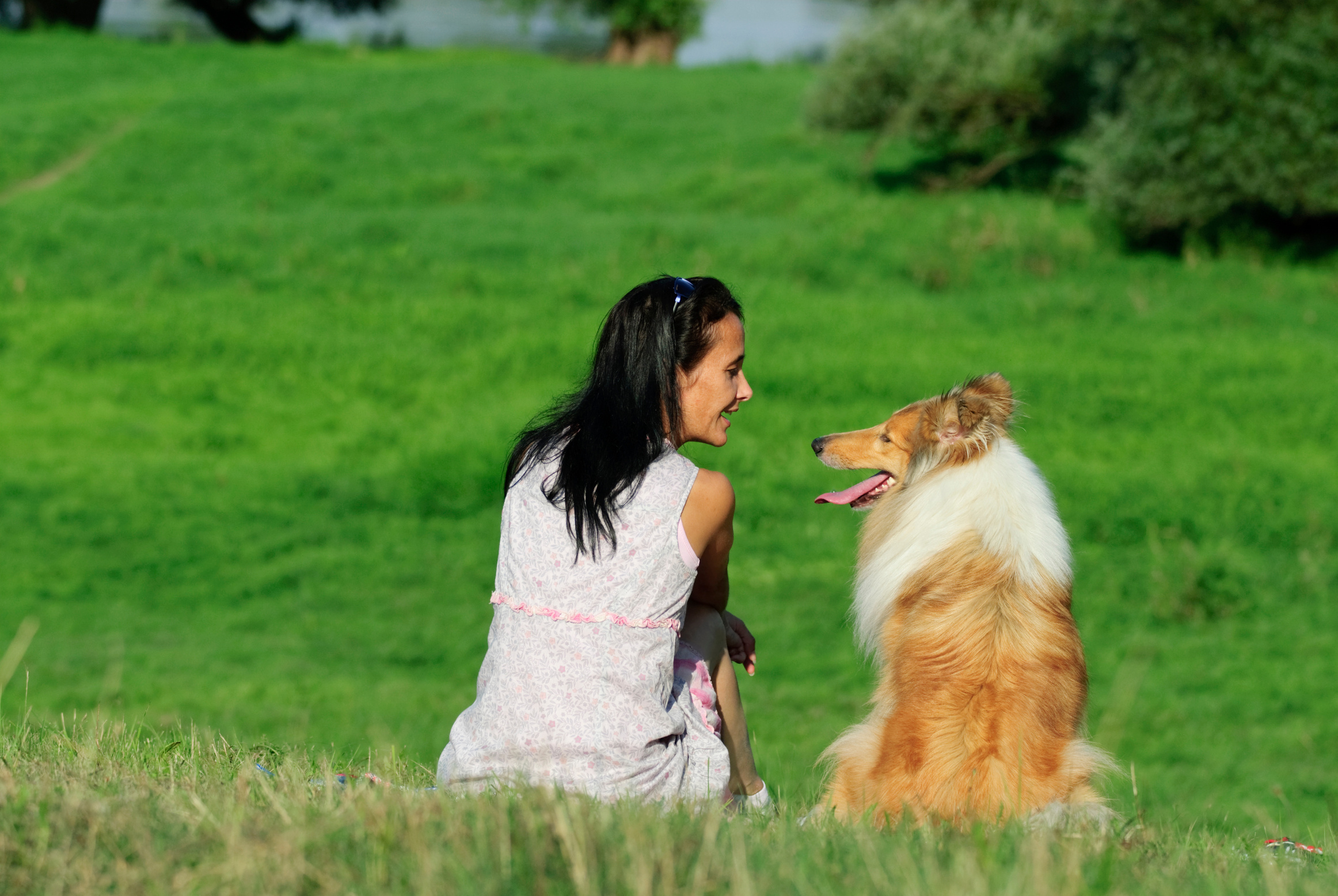 Woman and Dog